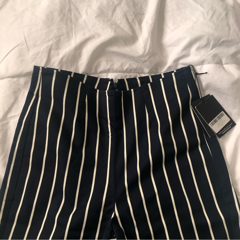 Reformation Petites Marlon Pants in Capone Stripe. BNWT 🏷 Size 8P.